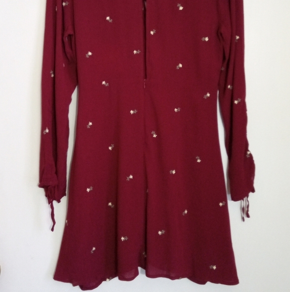 En Creme burgundy A-line v-neck casual dress from Magnolia Boutique - Picture 10 of 10